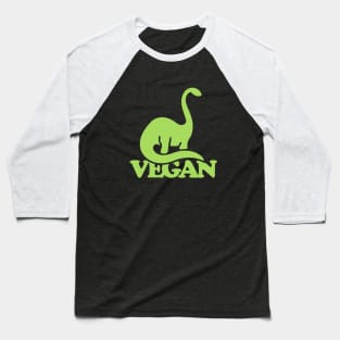 Vegan Dinosaur Baseball T-Shirt